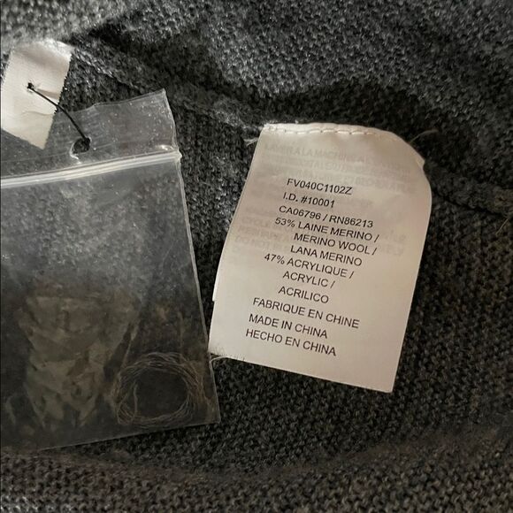 Tristan Dark Gray Scoop Neck Sweater - Picture 5 of 8